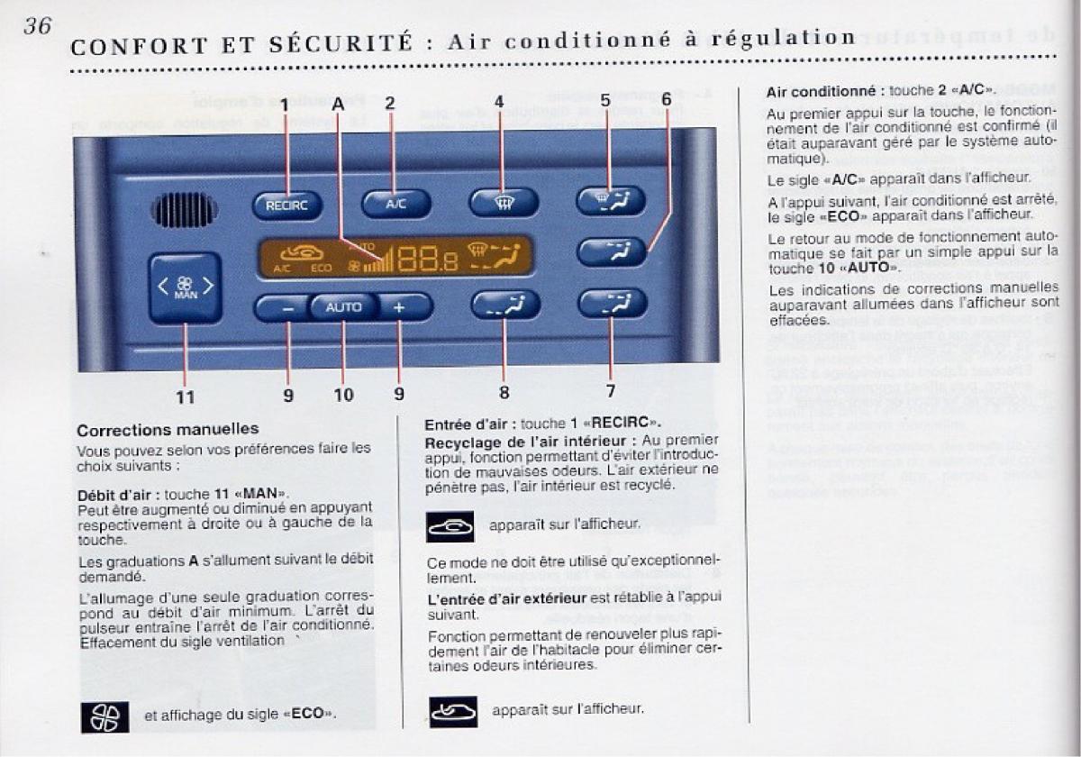 Peugeot 406 Coupe manuel du proprietaire / page 37