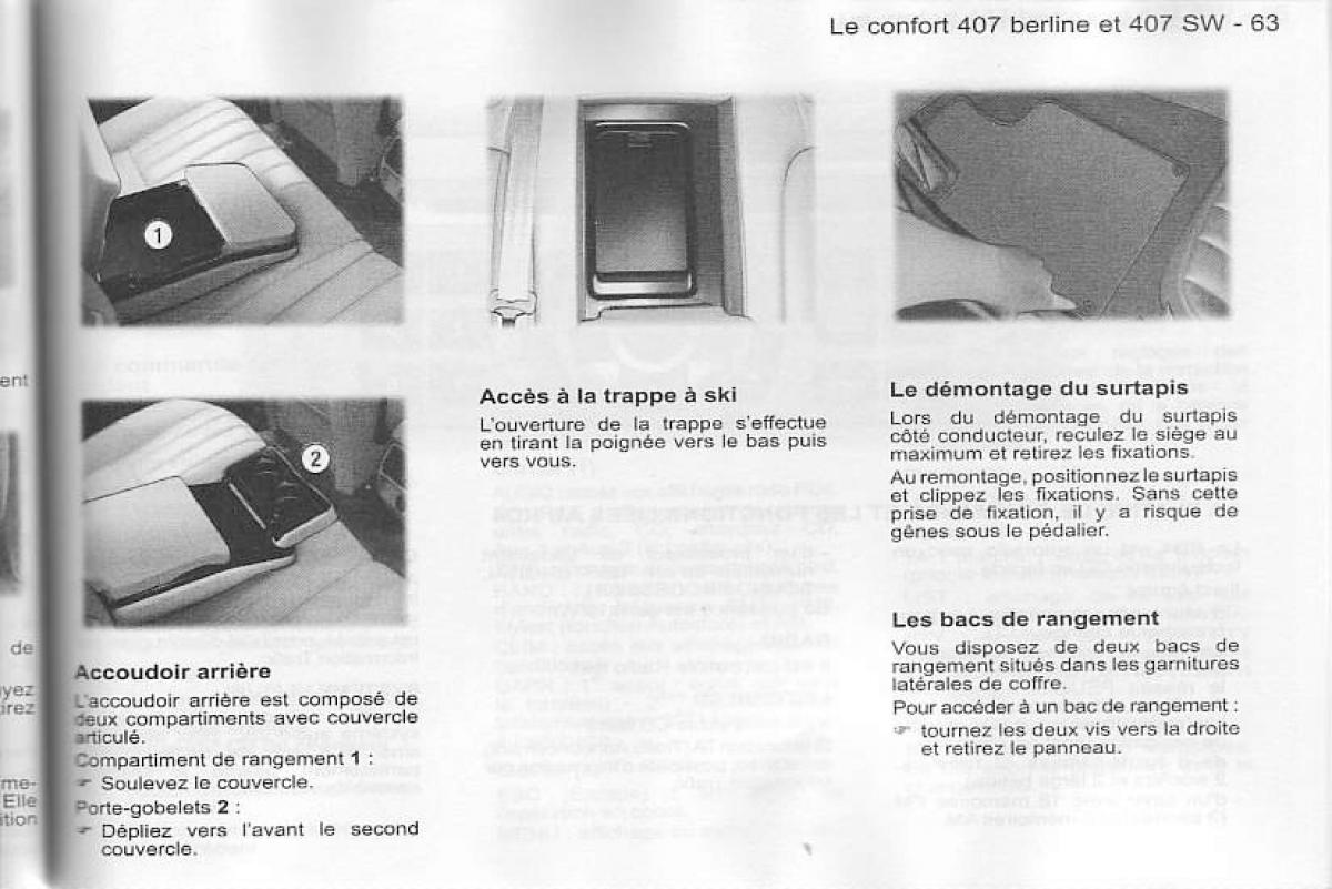 Peugeot 407 manuel du proprietaire / page 64