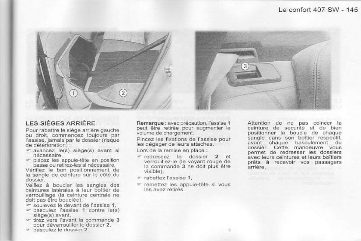 Peugeot 407 manuel du proprietaire / page 146