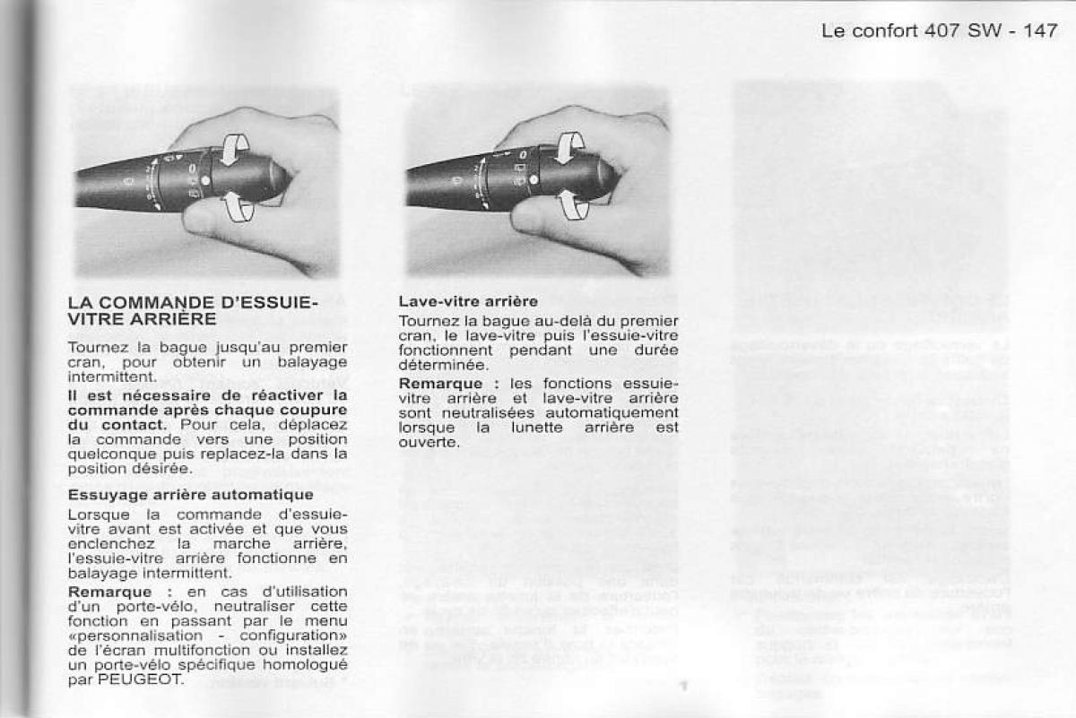 Peugeot 407 manuel du proprietaire / page 148