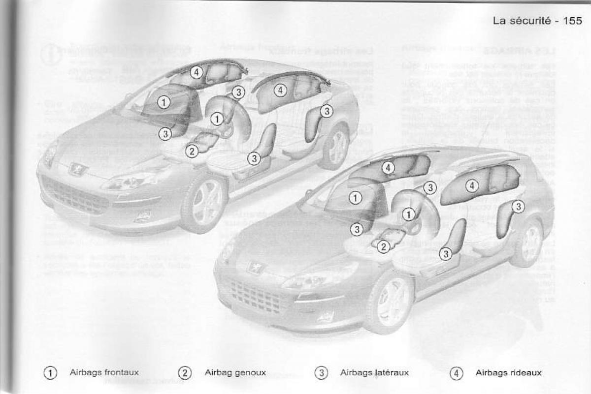 Peugeot 407 manuel du proprietaire / page 156