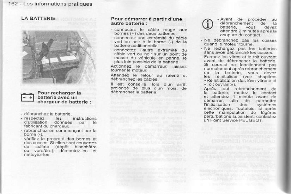 Peugeot 407 manuel du proprietaire / page 163