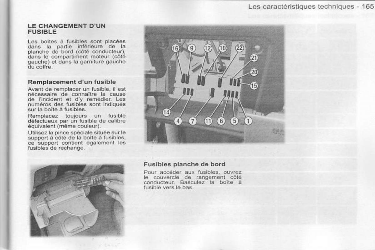 Peugeot 407 manuel du proprietaire / page 166