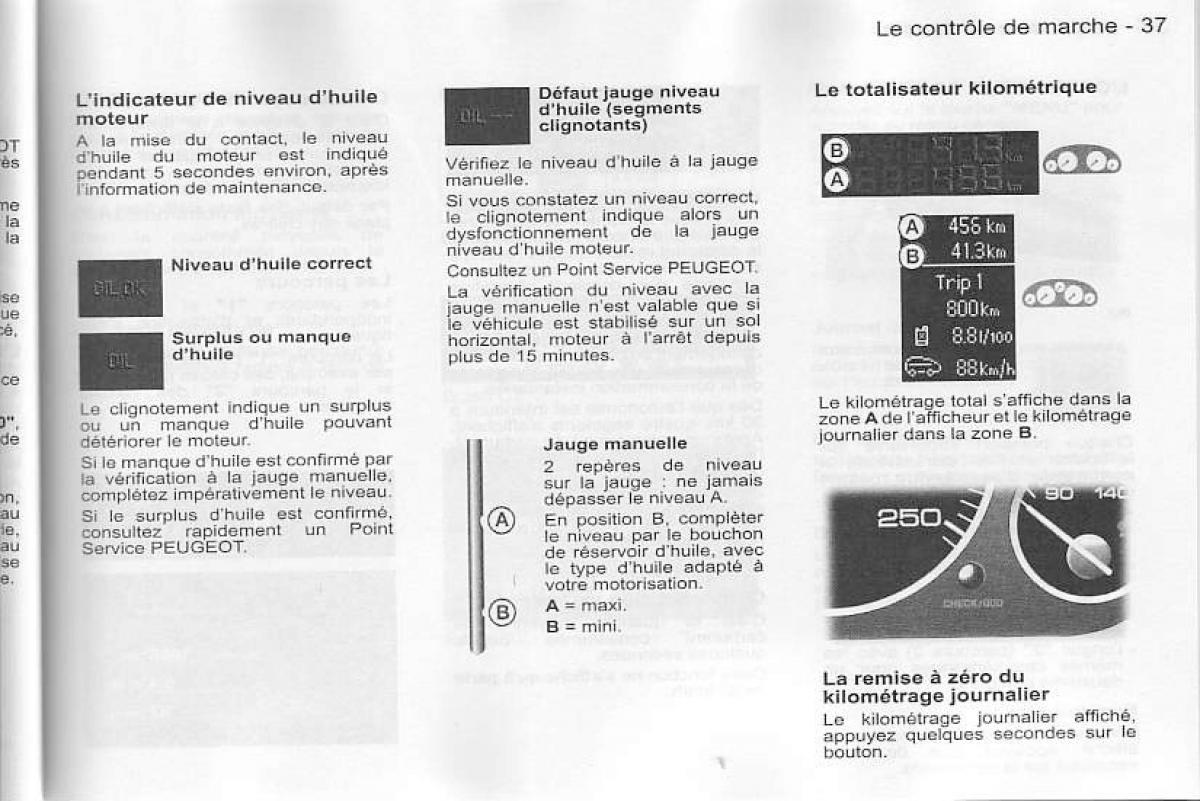 Peugeot 407 manuel du proprietaire / page 38