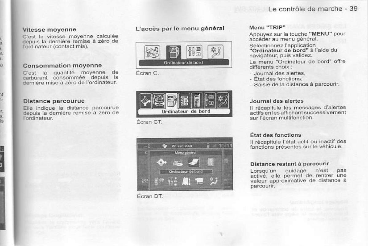 Peugeot 407 manuel du proprietaire / page 40