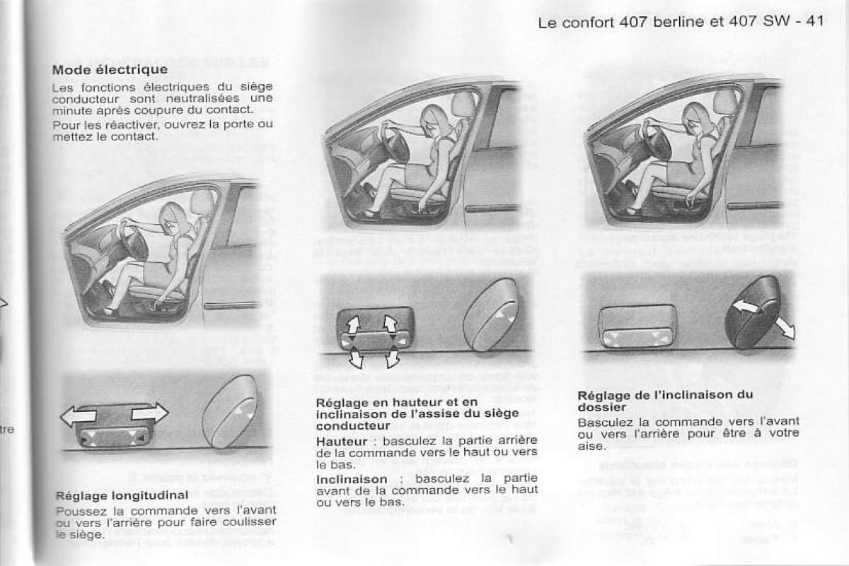 Peugeot 407 manuel du proprietaire / page 42