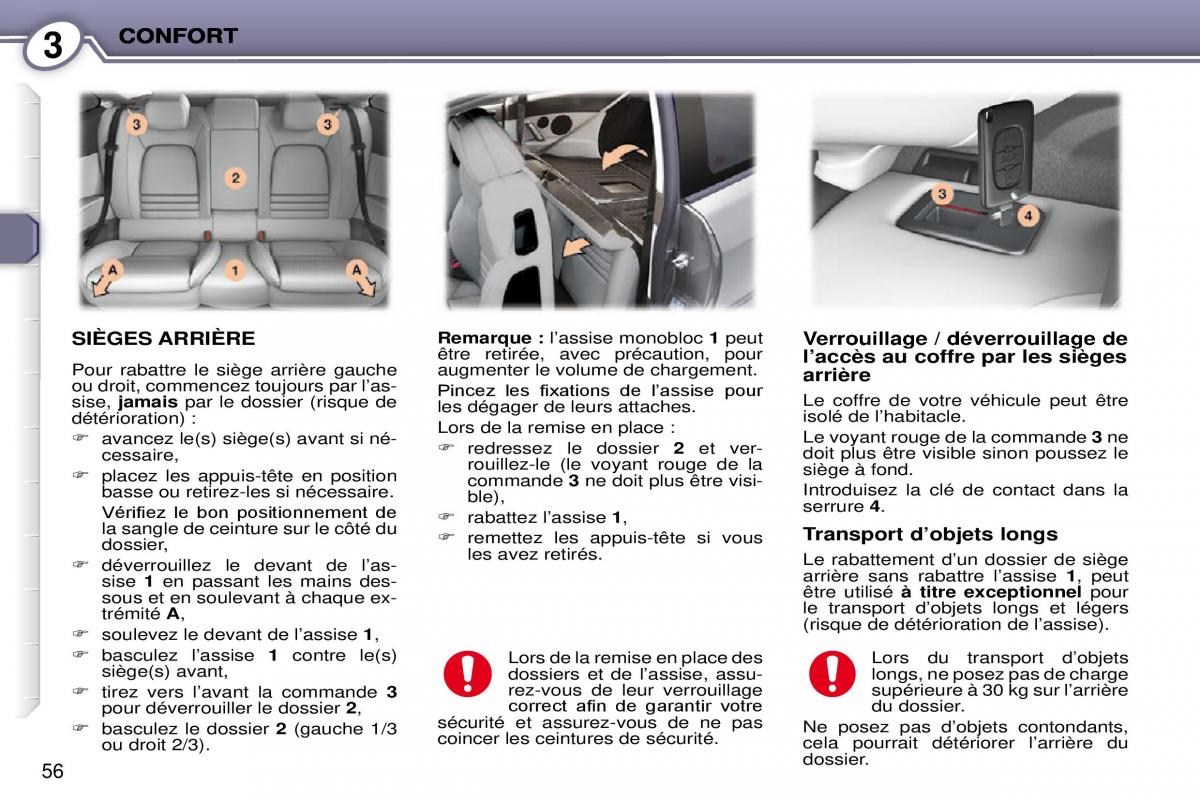 Peugeot 407 Coupe manuel du proprietaire / page 64