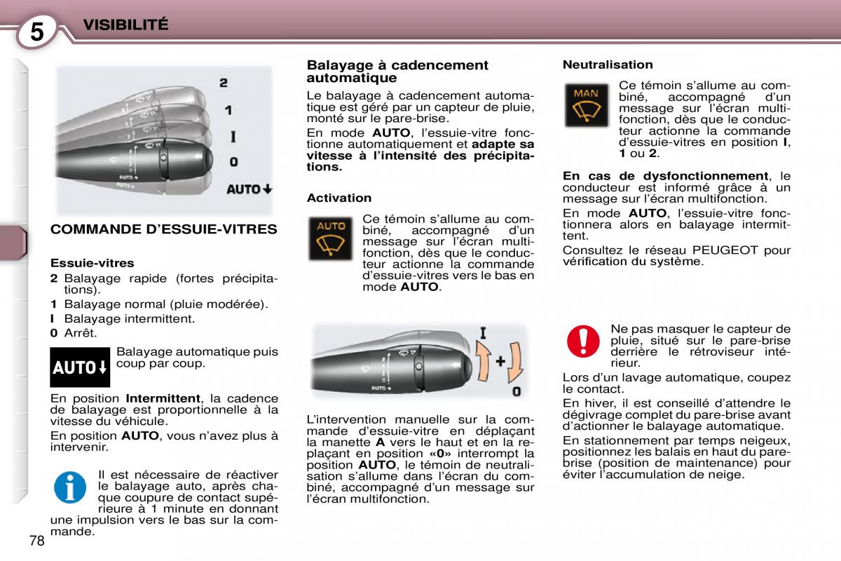 Peugeot 407 Coupe manuel du proprietaire / page 88