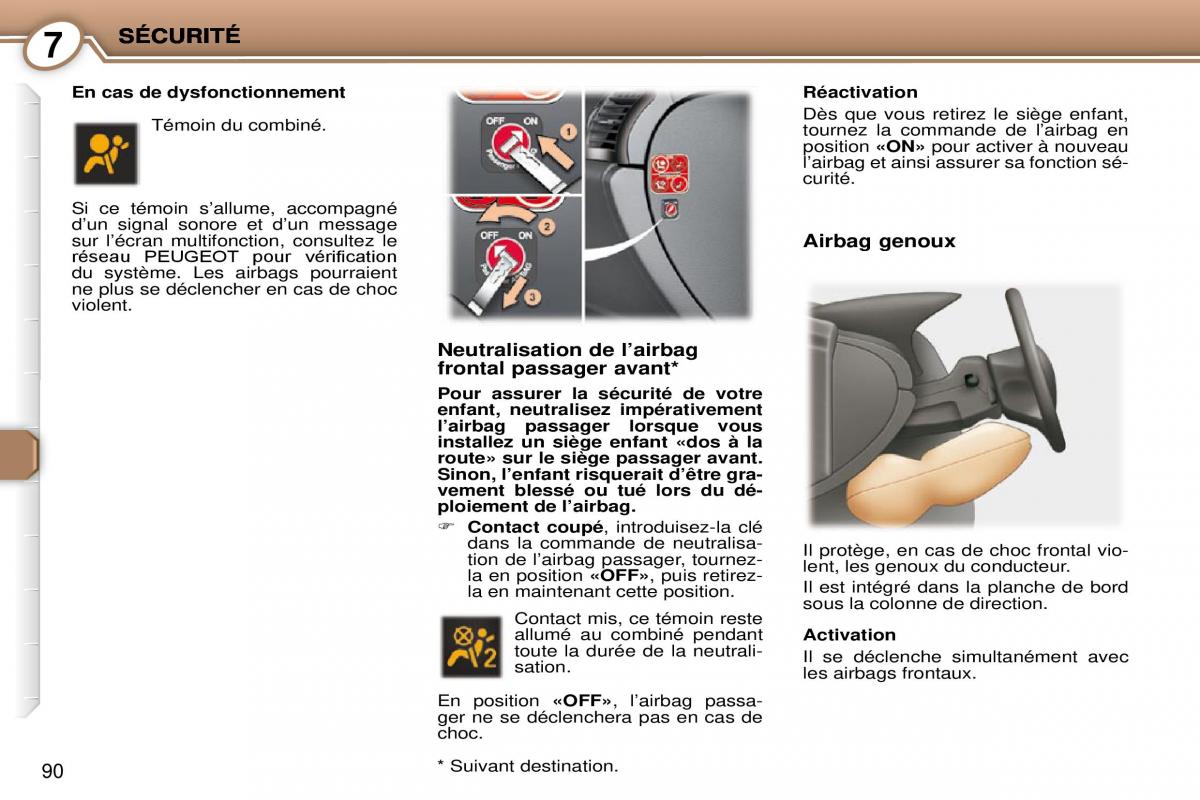 Peugeot 407 Coupe manuel du proprietaire / page 100