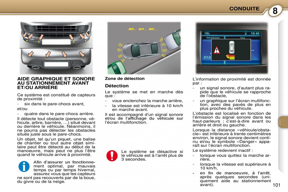 Peugeot 407 Coupe manuel du proprietaire / page 111