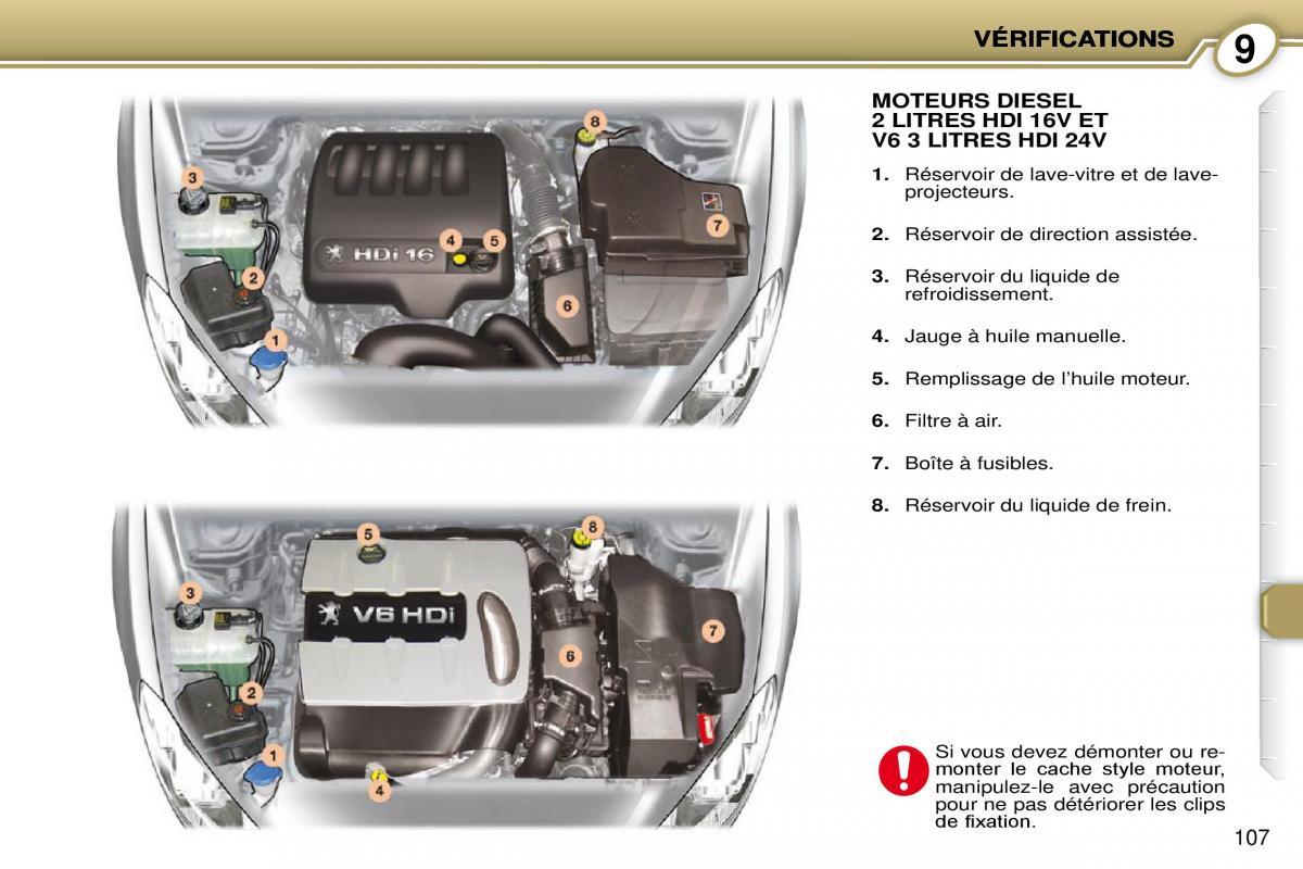 Peugeot 407 Coupe manuel du proprietaire / page 117