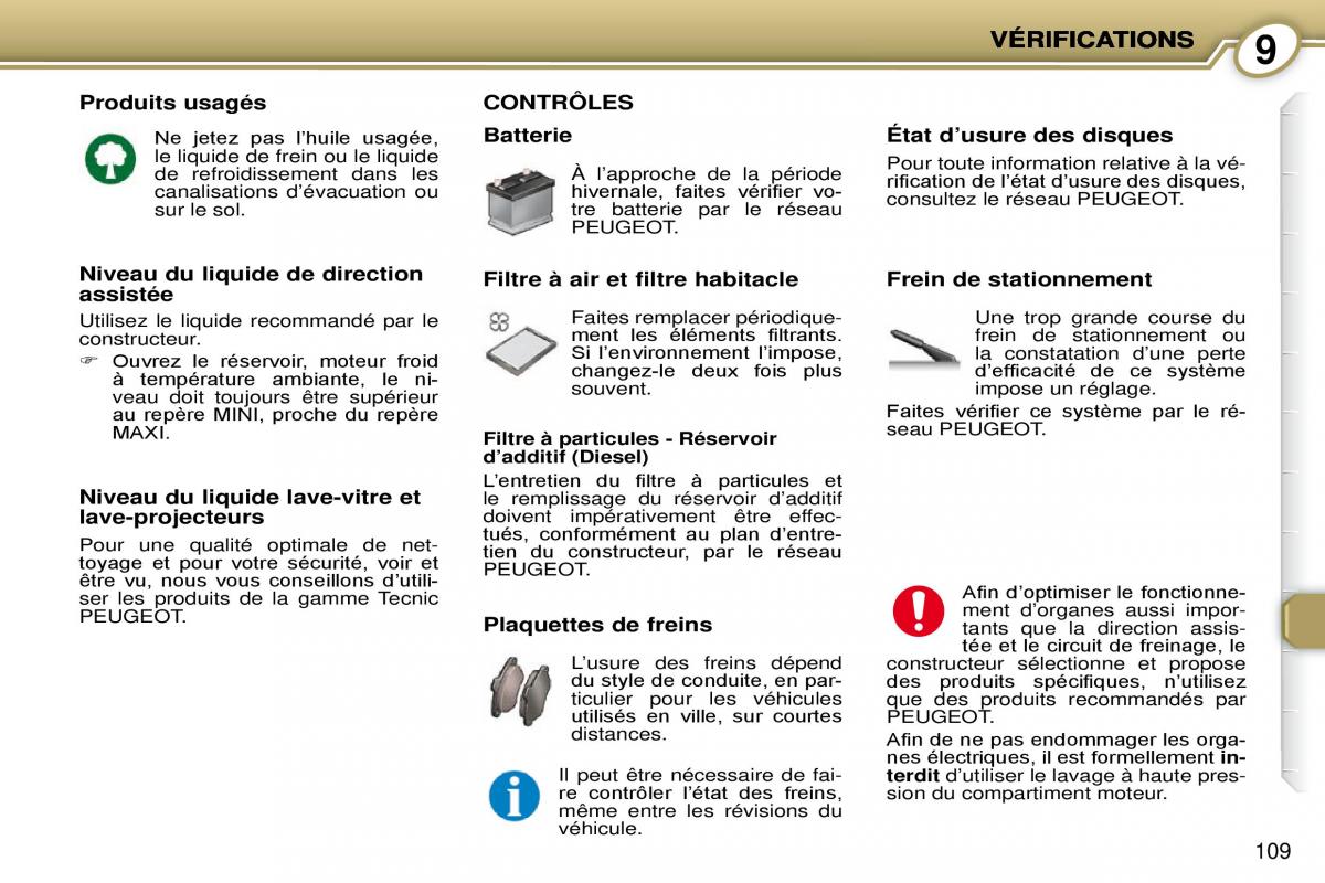 Peugeot 407 Coupe manuel du proprietaire / page 119