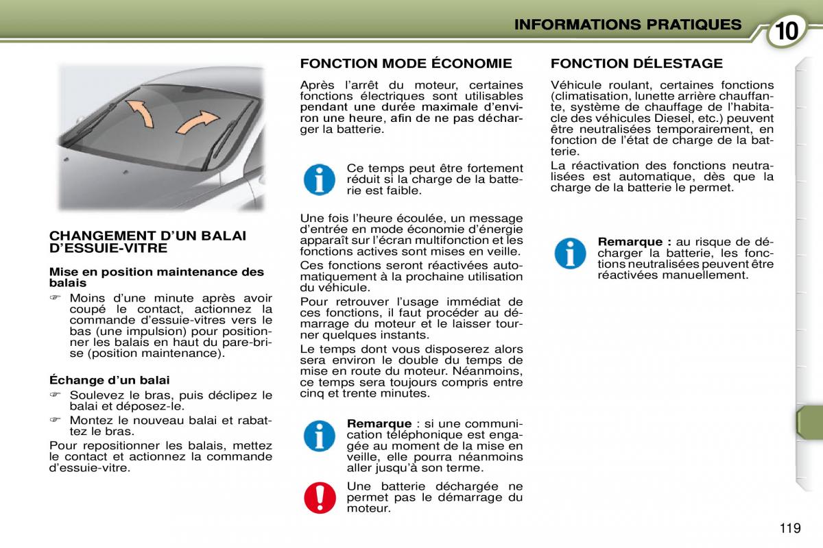 Peugeot 407 Coupe manuel du proprietaire / page 129