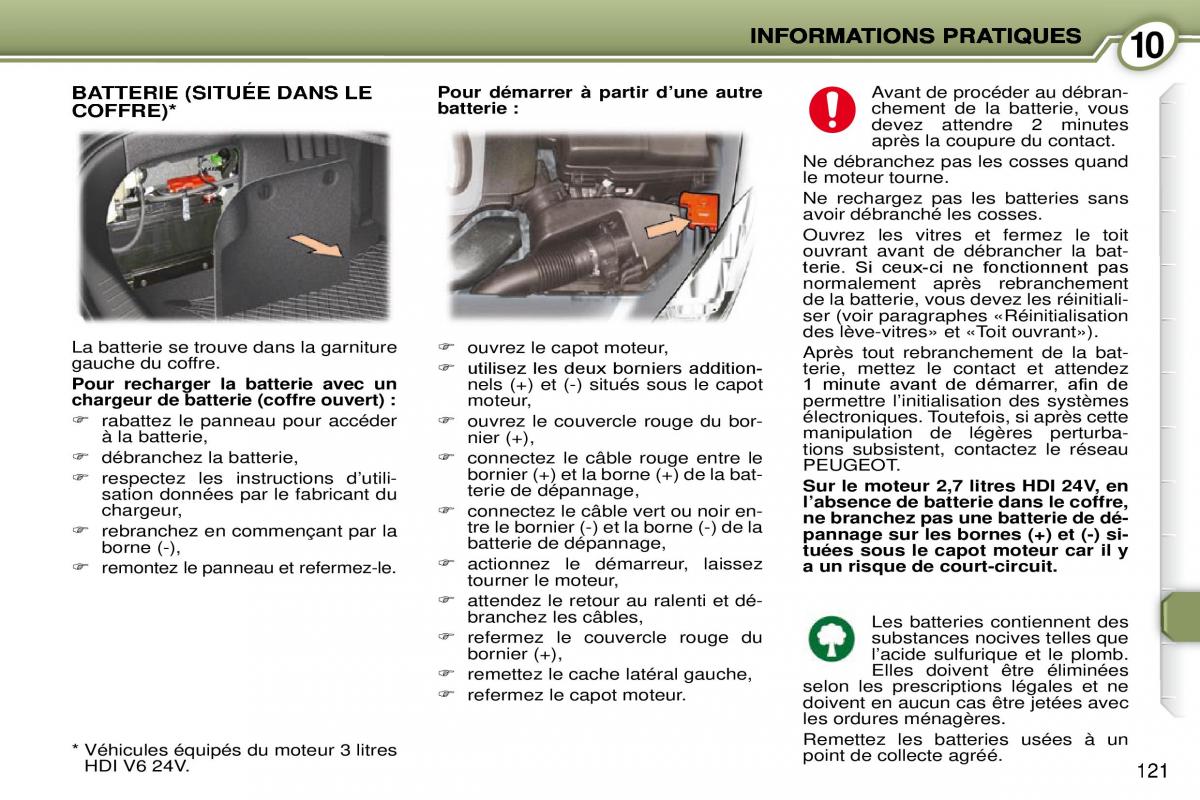 Peugeot 407 Coupe manuel du proprietaire / page 131