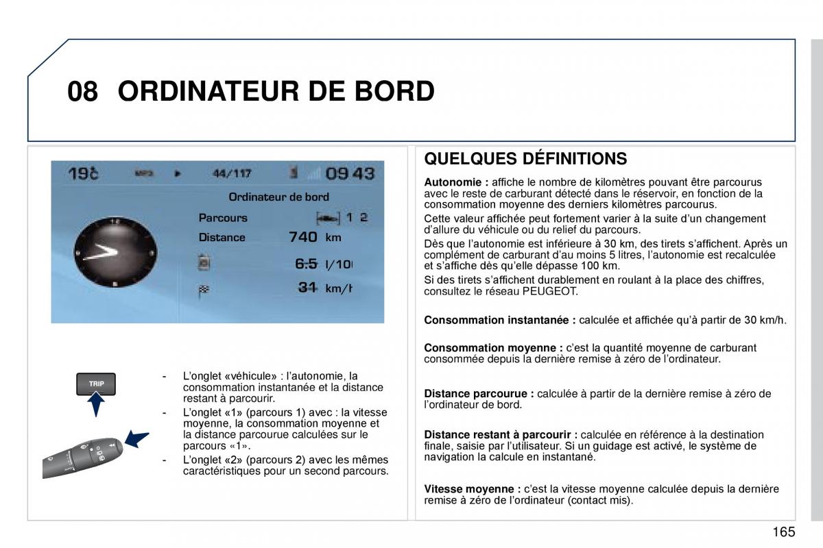 Peugeot 407 Coupe manuel du proprietaire / page 175