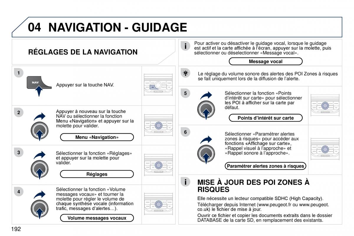 Peugeot 407 Coupe manuel du proprietaire / page 202