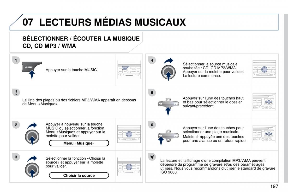 Peugeot 407 Coupe manuel du proprietaire / page 207