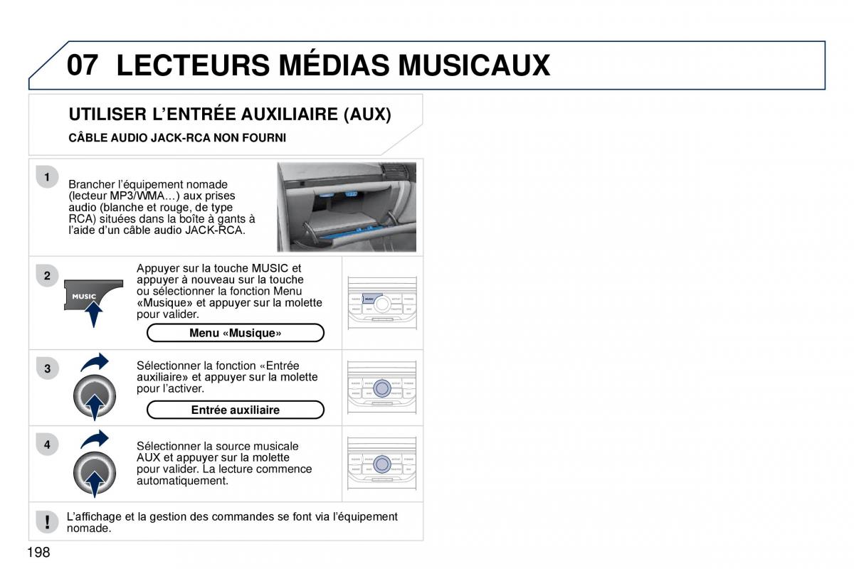 Peugeot 407 Coupe manuel du proprietaire / page 208