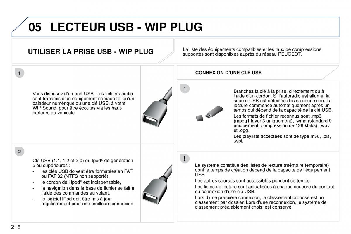 Peugeot 407 Coupe manuel du proprietaire / page 228