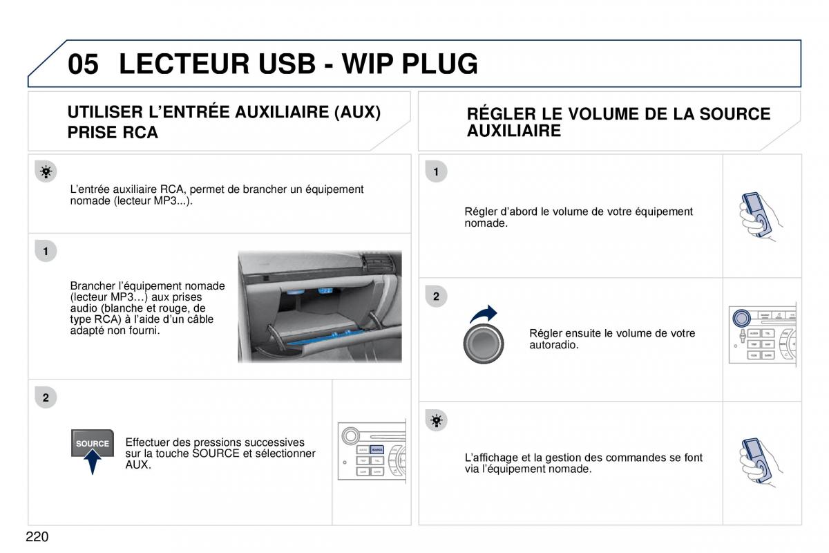 Peugeot 407 Coupe manuel du proprietaire / page 230