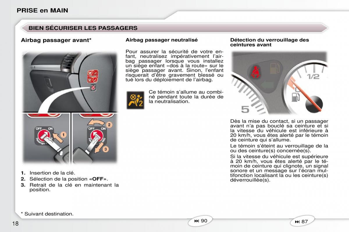 Peugeot 407 Coupe manuel du proprietaire / page 26