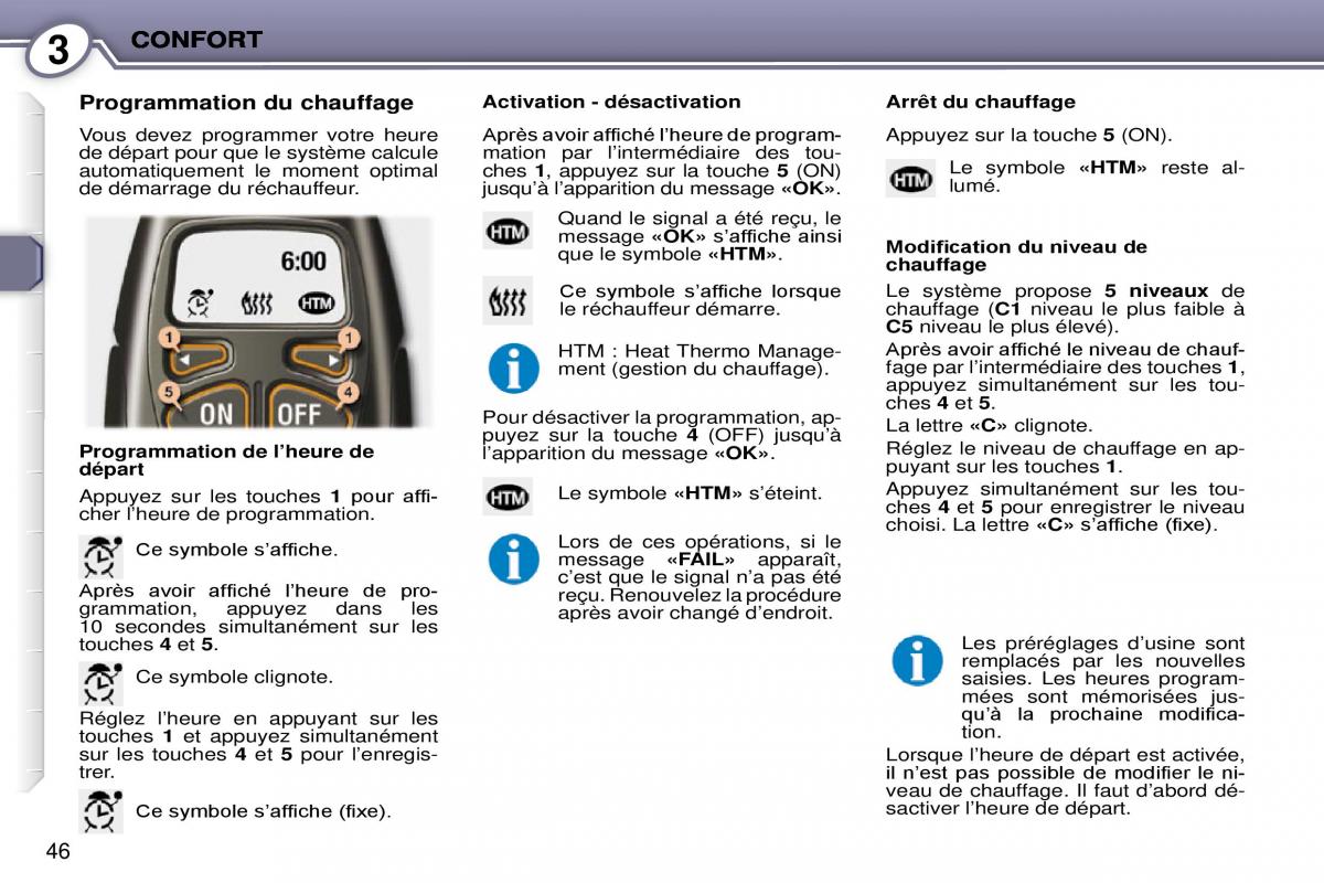 Peugeot 407 Coupe manuel du proprietaire / page 54