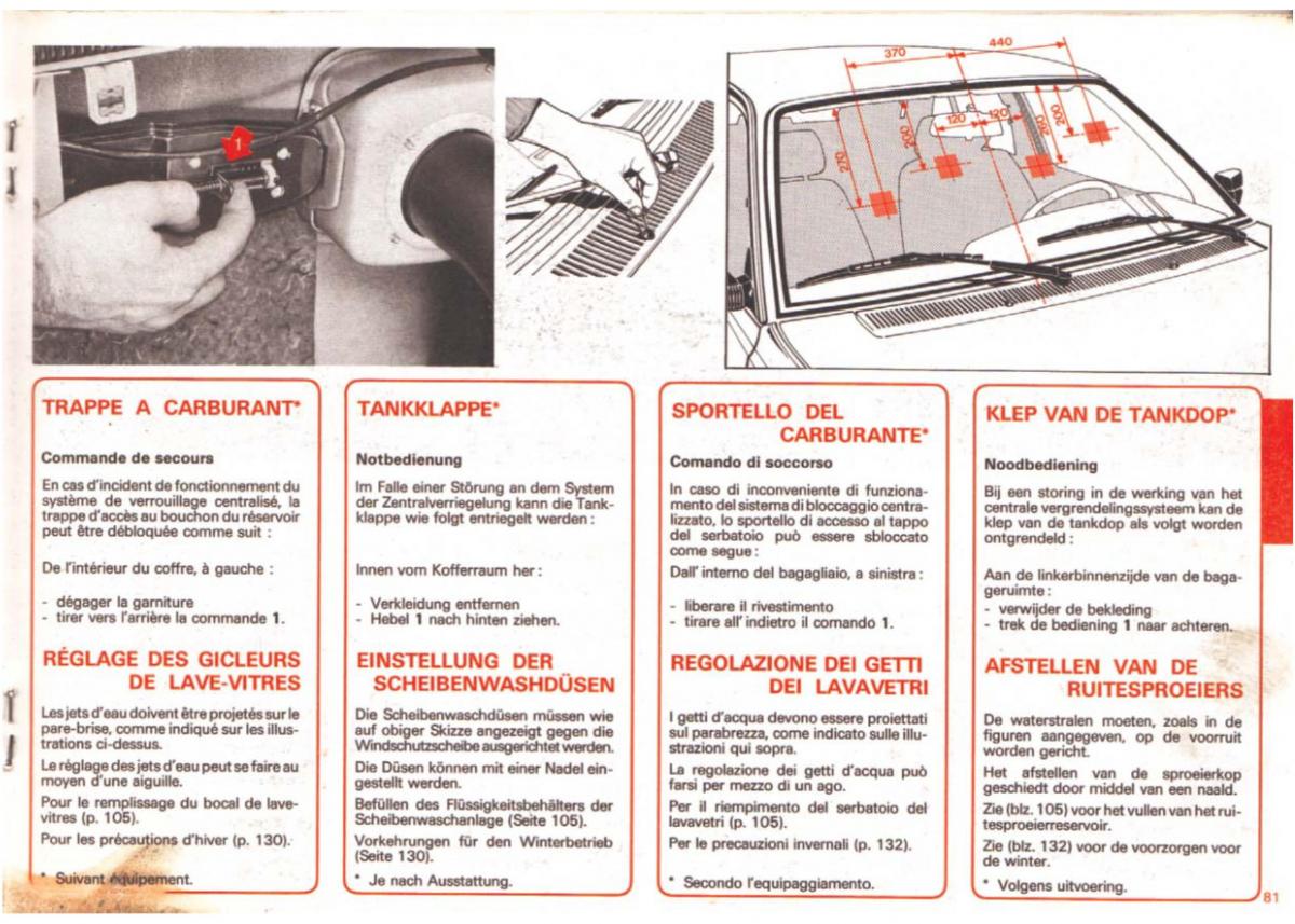 Peugeot 505 manuel du proprietaire / page 81