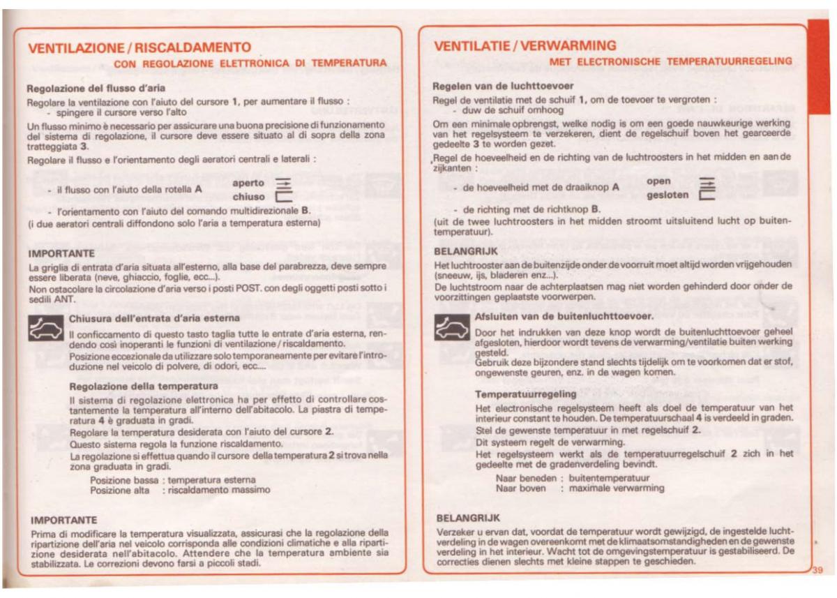 Peugeot 505 manuel du proprietaire / page 39