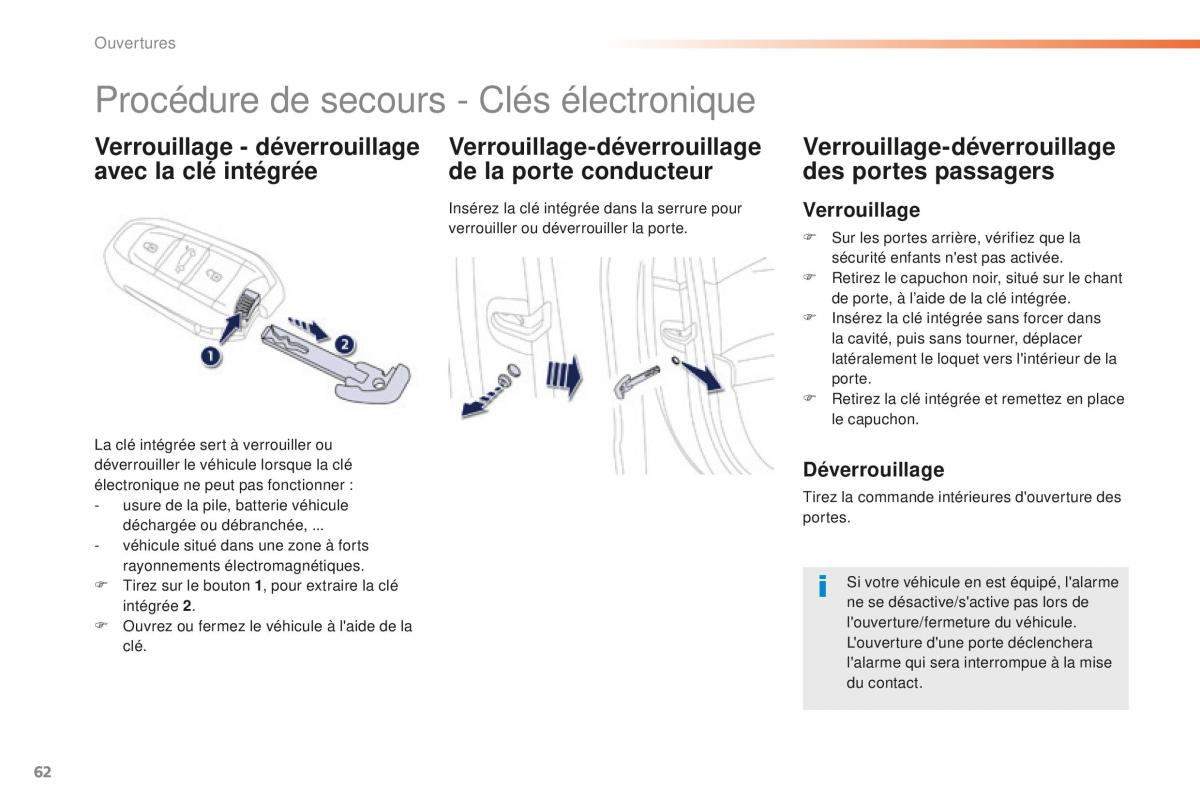 Peugeot 508 FL manuel du proprietaire / page 64