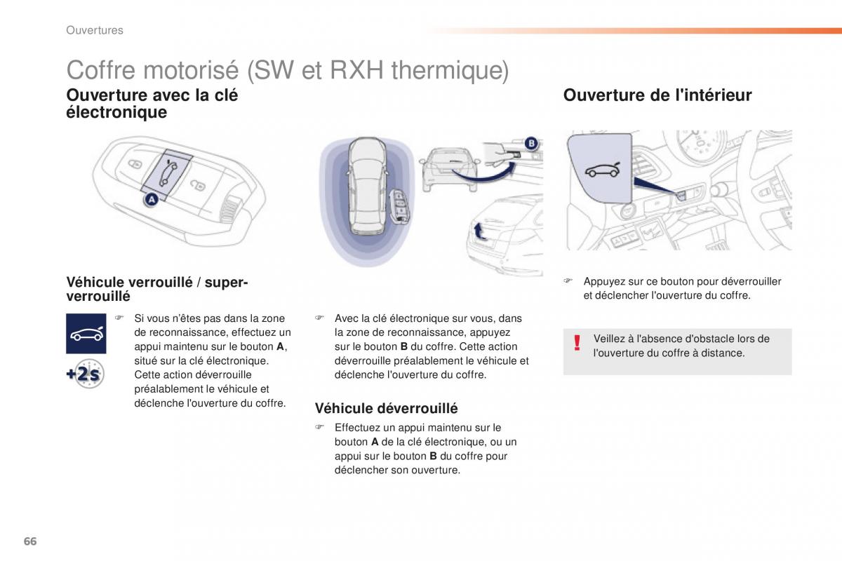 Peugeot 508 FL manuel du proprietaire / page 68