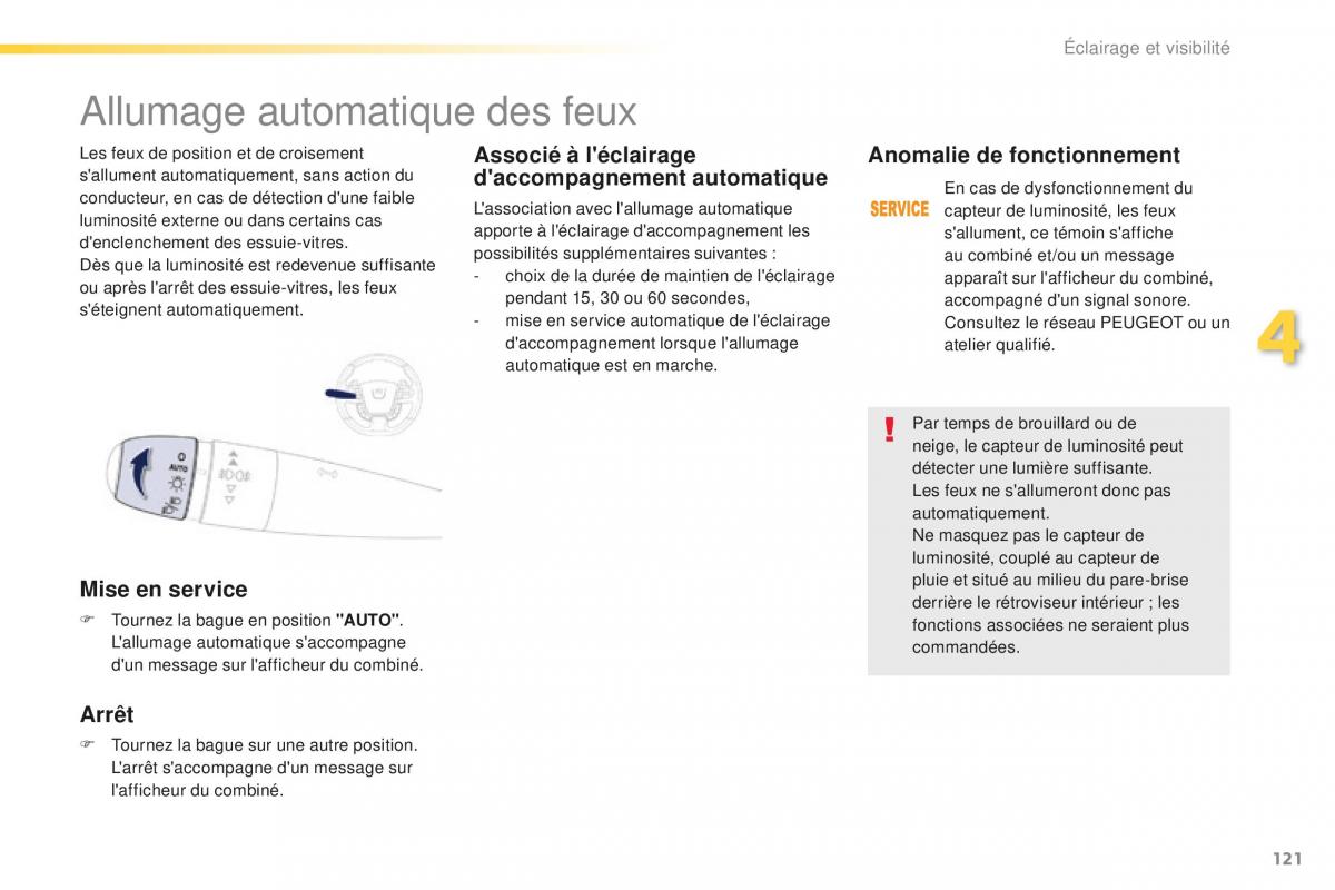 Peugeot 508 FL manuel du proprietaire / page 123