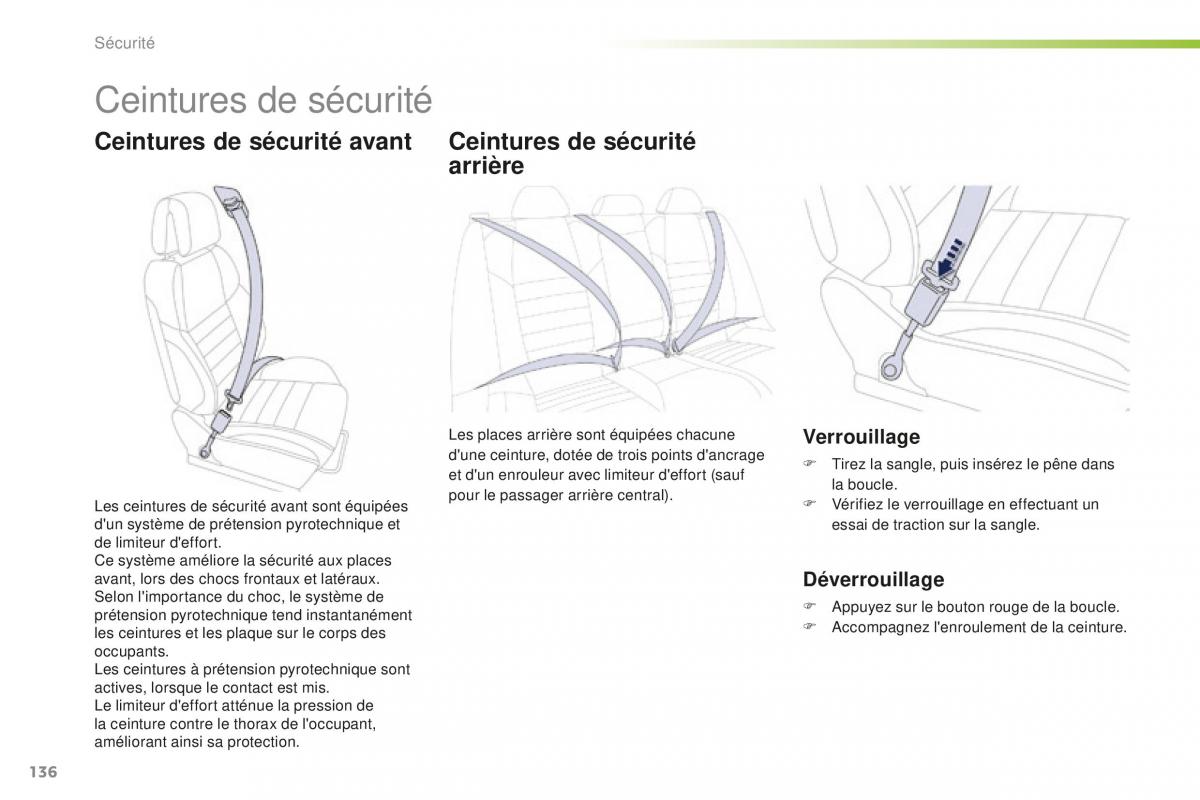 Peugeot 508 FL manuel du proprietaire / page 138