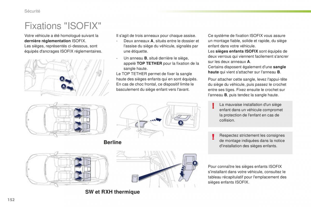 Peugeot 508 FL manuel du proprietaire / page 154