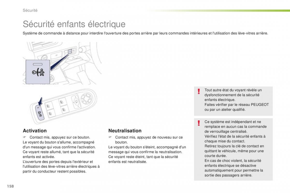 Peugeot 508 FL manuel du proprietaire / page 160