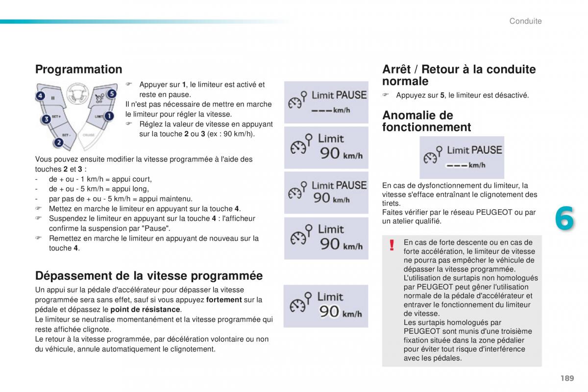 Peugeot 508 FL manuel du proprietaire / page 191