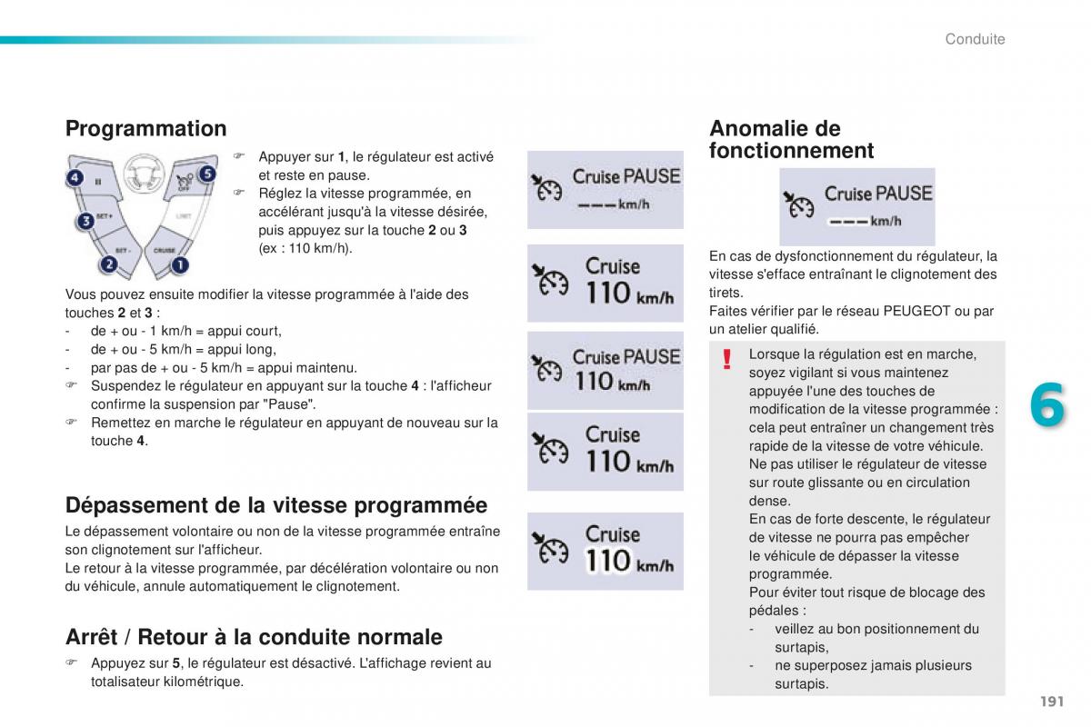 Peugeot 508 FL manuel du proprietaire / page 193