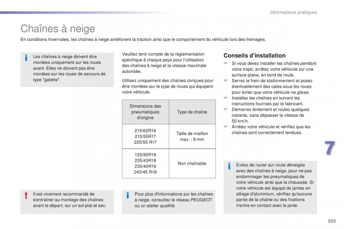 Peugeot 508 FL manuel du proprietaire / page 205