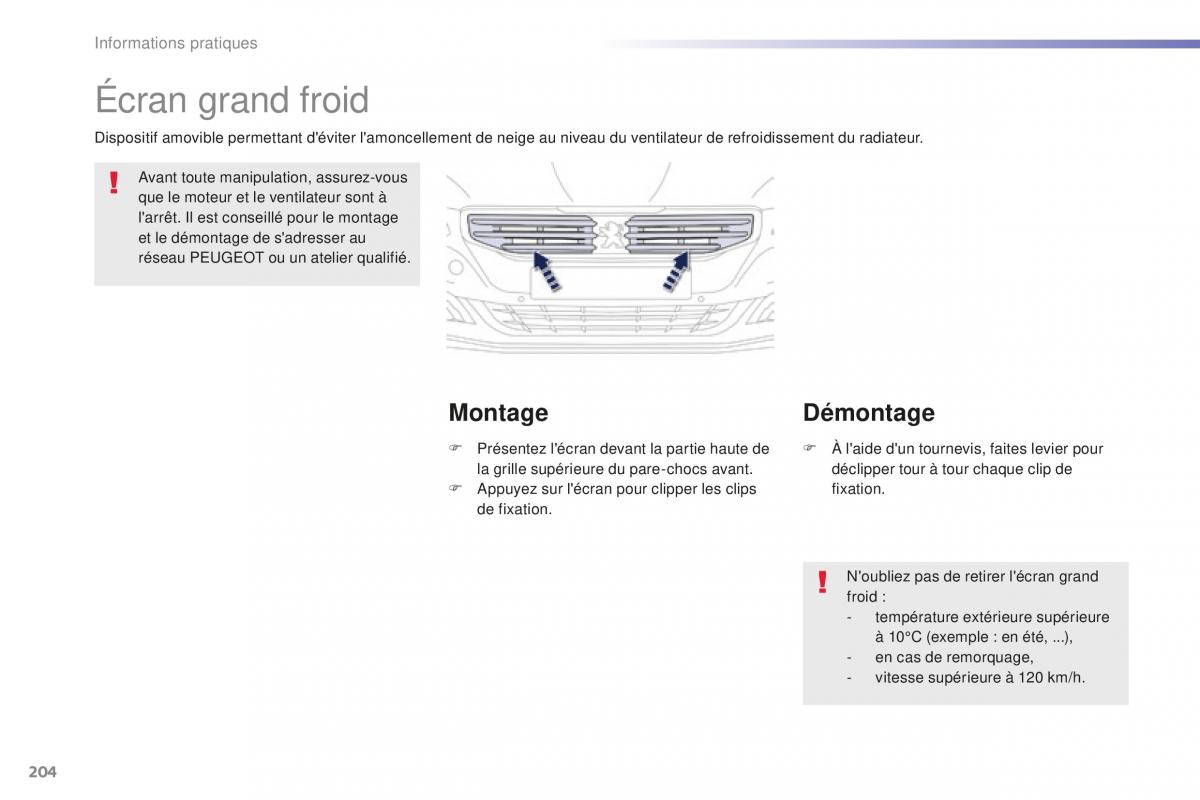 Peugeot 508 FL manuel du proprietaire / page 206