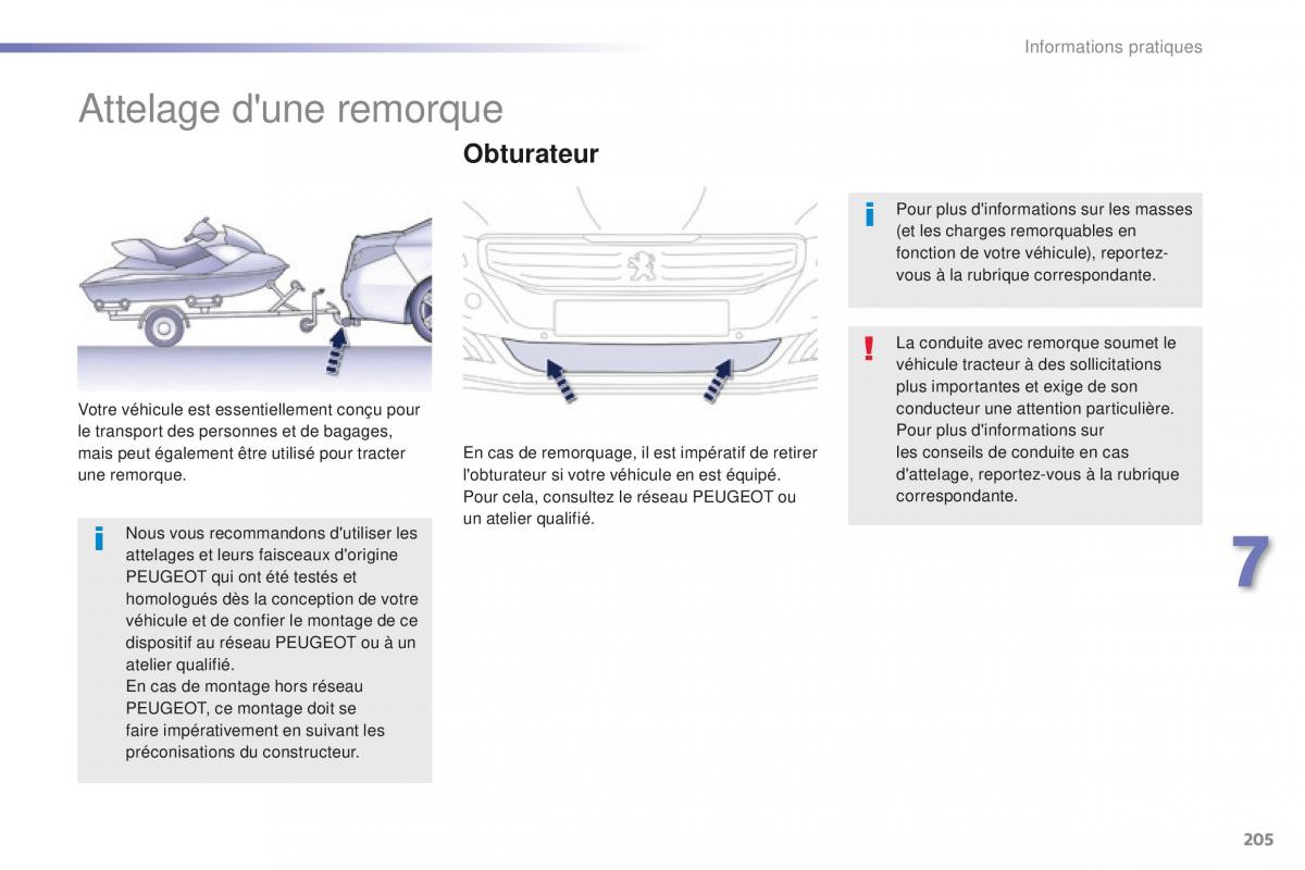 Peugeot 508 FL manuel du proprietaire / page 207