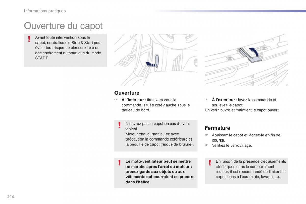 Peugeot 508 FL manuel du proprietaire / page 216