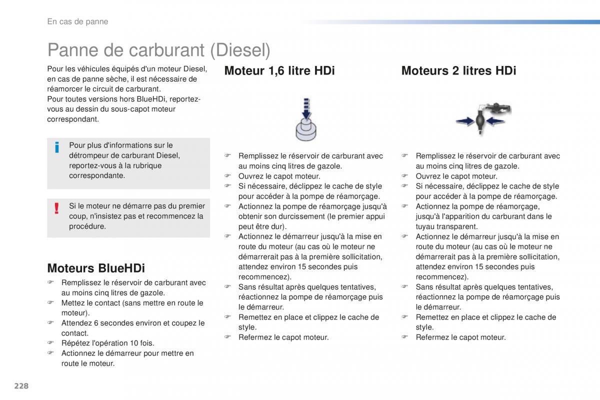 Peugeot 508 FL manuel du proprietaire / page 230