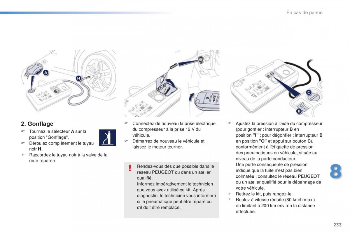 Peugeot 508 FL manuel du proprietaire / page 235