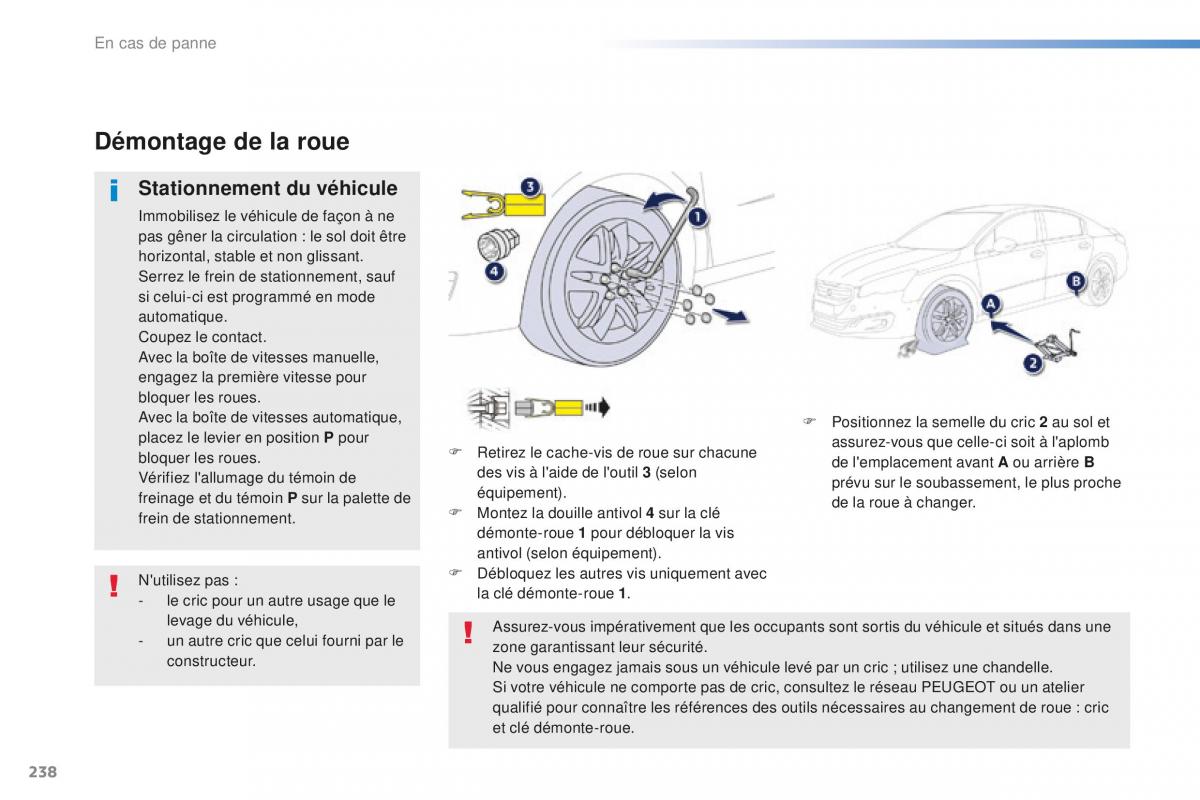 Peugeot 508 FL manuel du proprietaire / page 240