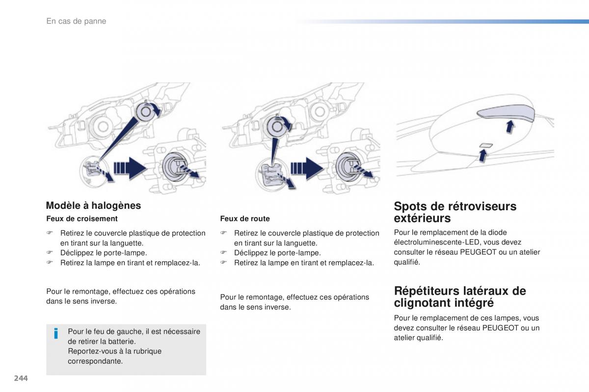 Peugeot 508 FL manuel du proprietaire / page 246