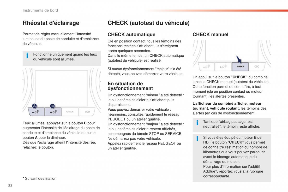 Peugeot 508 FL manuel du proprietaire / page 34