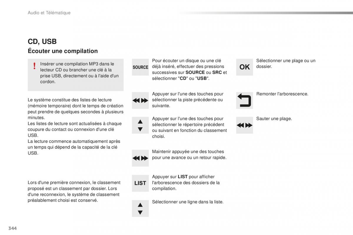 Peugeot 508 FL manuel du proprietaire / page 346