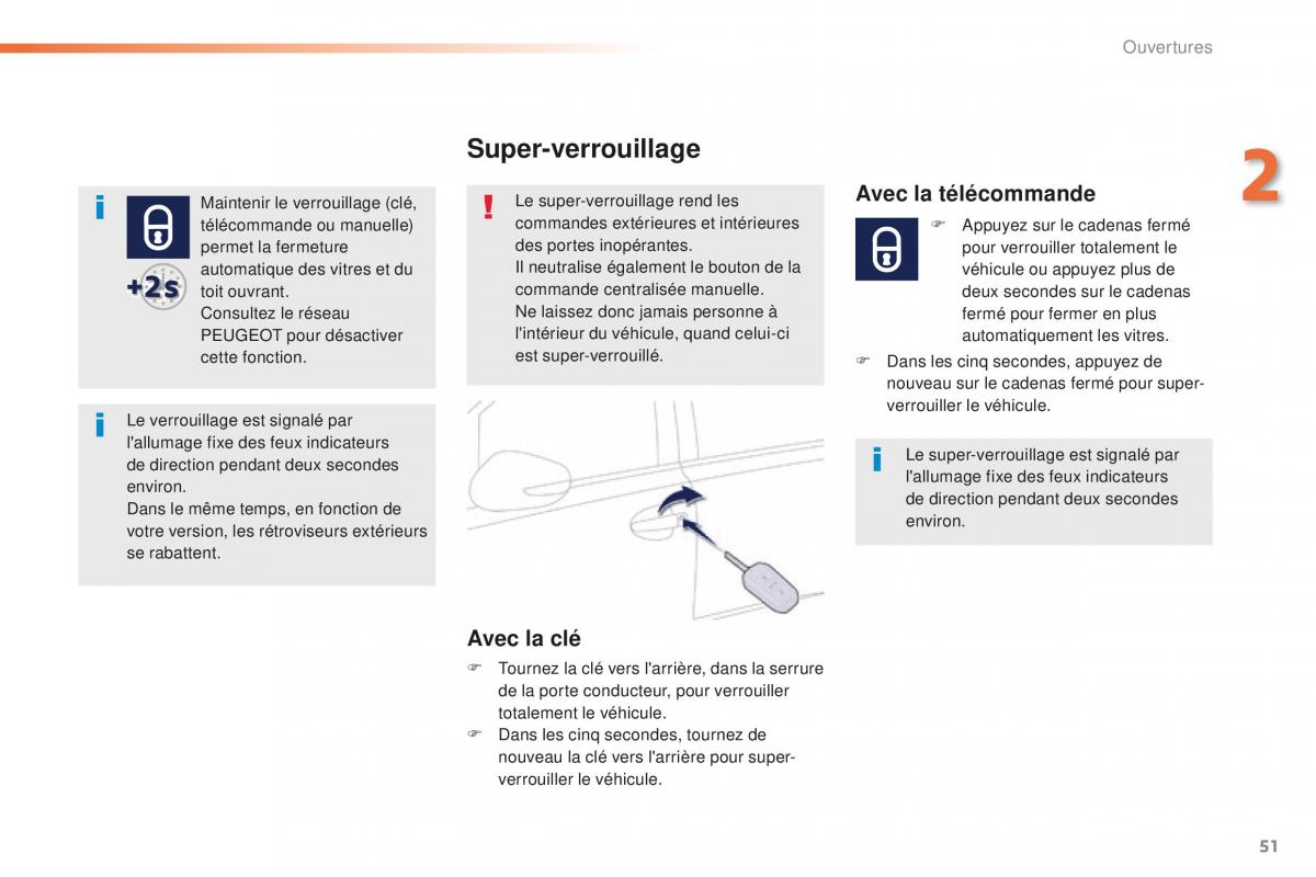 Peugeot 508 FL manuel du proprietaire / page 53