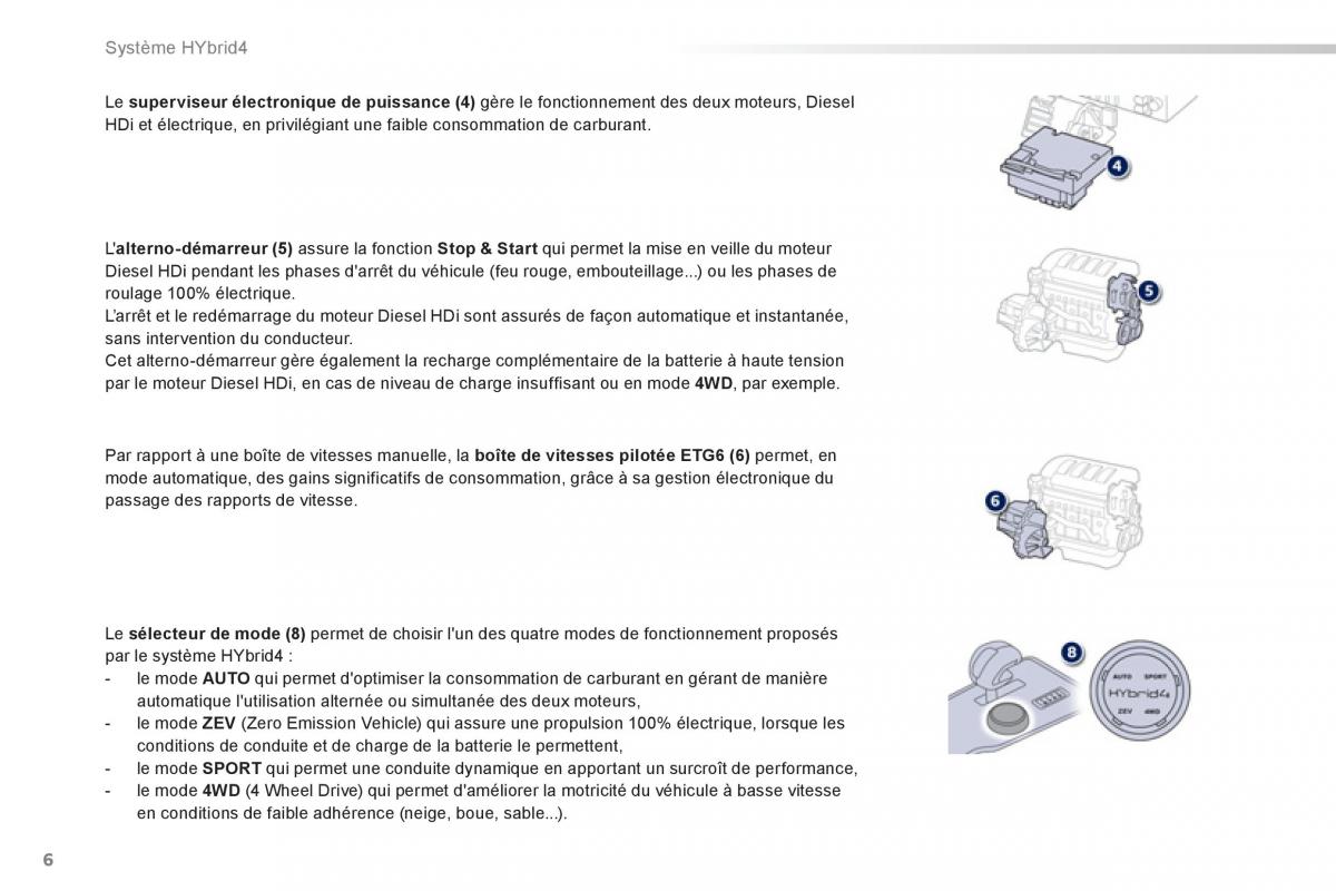 Peugeot 508 RXH Hybrid manuel du proprietaire / page 8