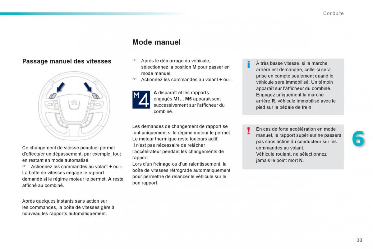 Peugeot 508 RXH Hybrid manuel du proprietaire / page 35