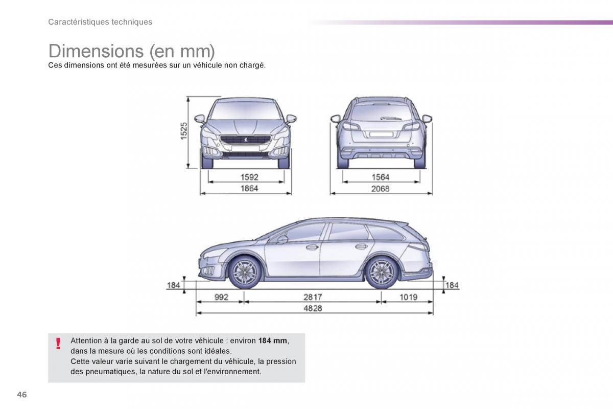 Peugeot 508 RXH Hybrid manuel du proprietaire / page 48